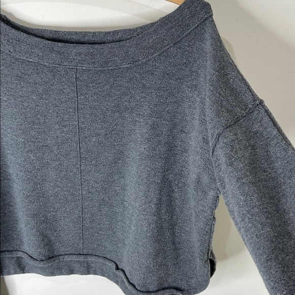 FREE PEOPLE Jamie Knit Sweater Dark Heather Gray Size Small - Picture 8 of 16